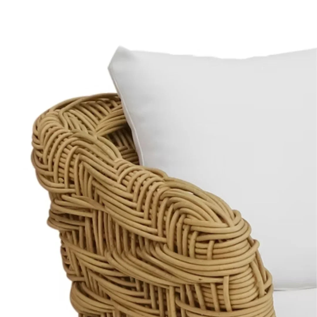 Sculpted Rattan Weave Outdoor Chair