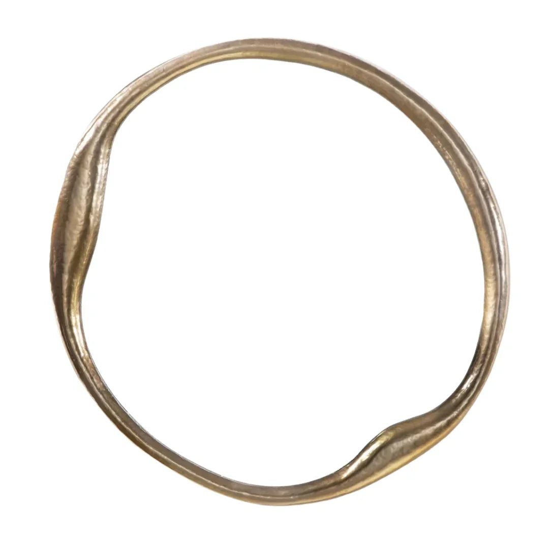 Sculptural Gold Wall Mirror