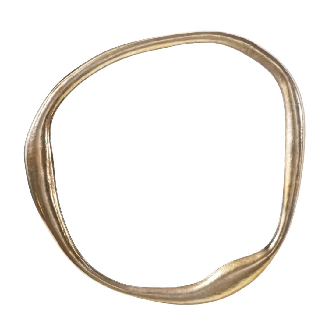 Sculptural Gold Wall Mirror