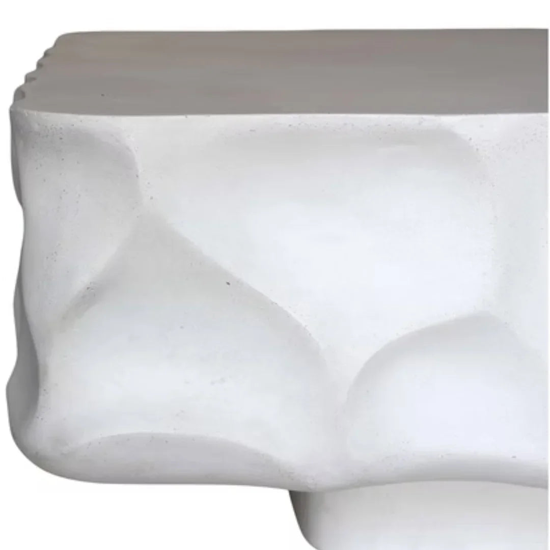 Sculptural Outdoor Concrete Patio Coffee Table