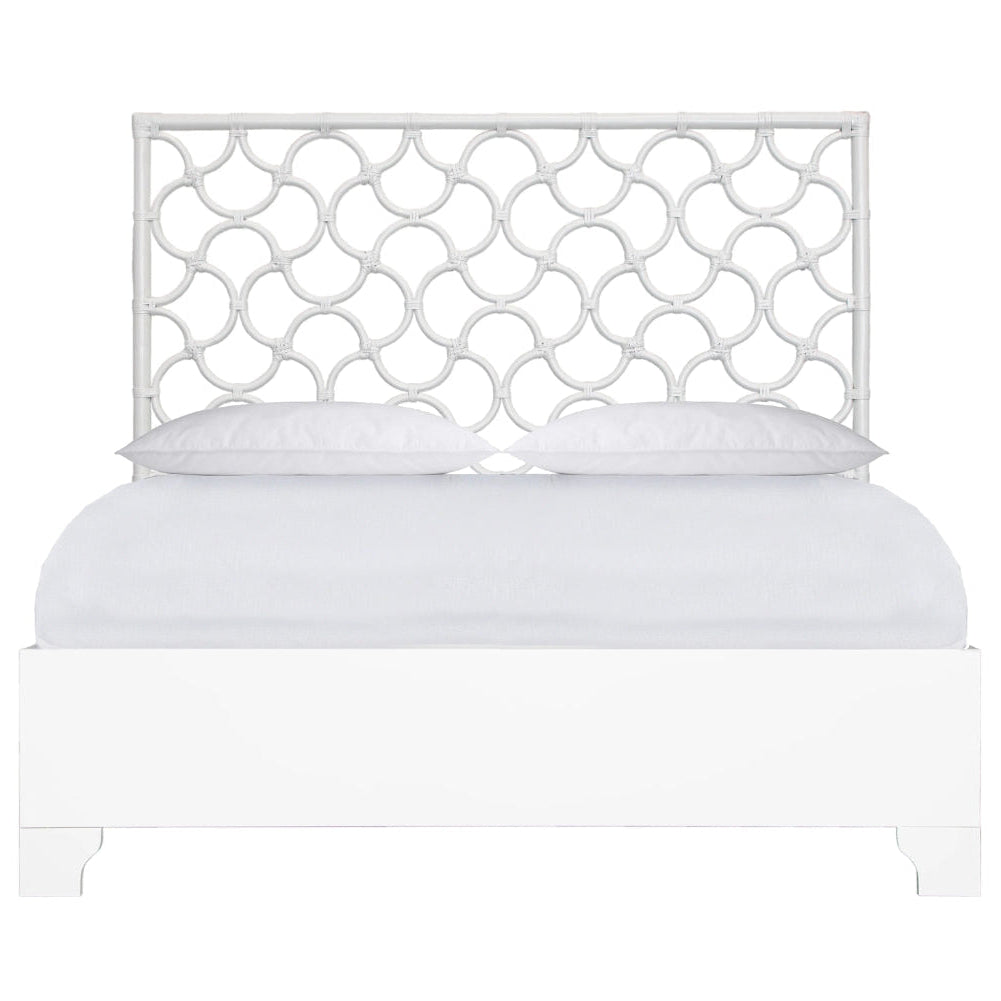 Seabreeze Rattan Panel Bed