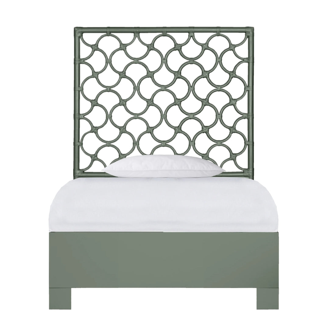 Seabreeze Rattan Panel Bed