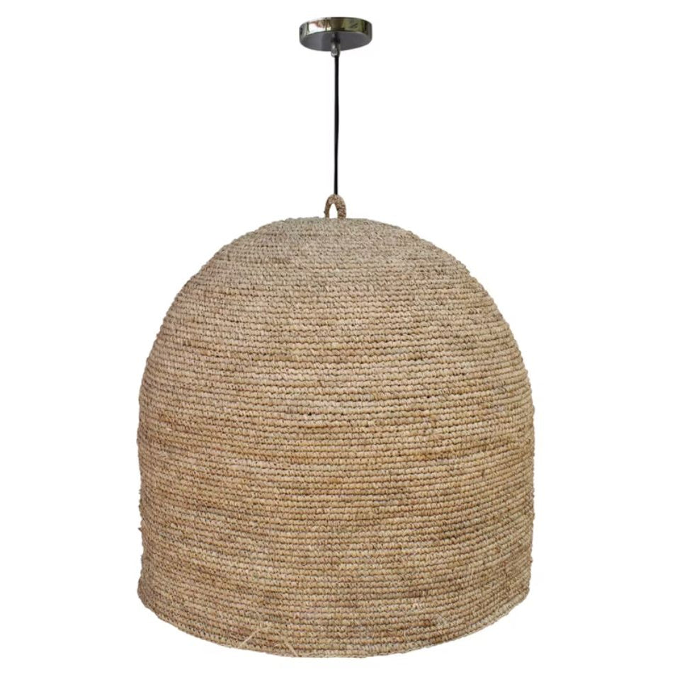 Natural Coastal Woven Rope Chandelier