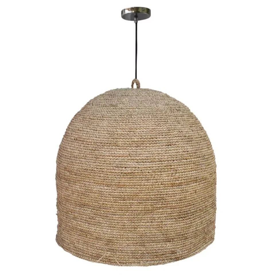 Natural Coastal Woven Rope Chandelier