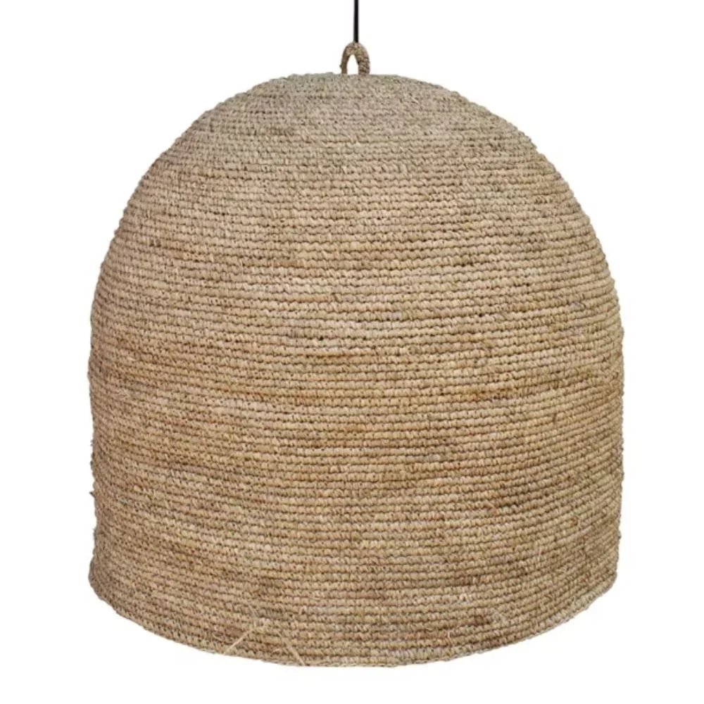 Natural Coastal Woven Rope Chandelier