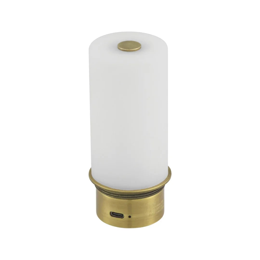 Seagrass and Brass Cordless Accent Lamp
