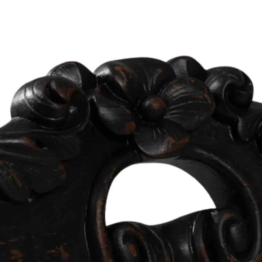 Black Victorian Cameo-Back Chairs, Set of 4, Circa 1910