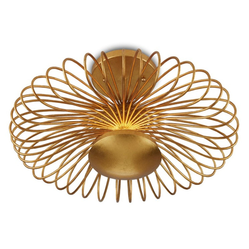 Contemporary Gold Wire Chandelier