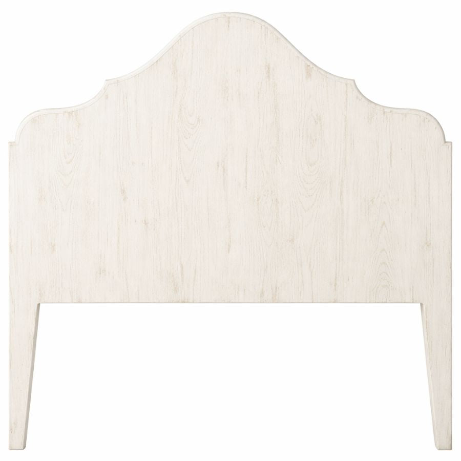 White Arched Hardwood Manor Headboard