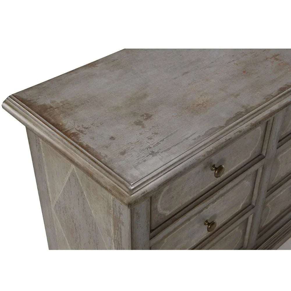 Silhouette Nine-Drawer Patina Dresser