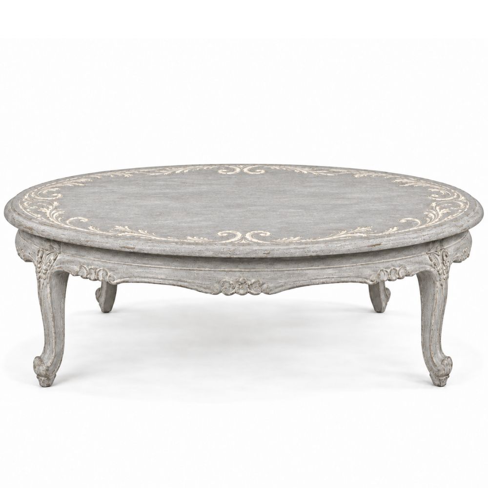 Smoky Gray French Dejeuner Coffee Table
