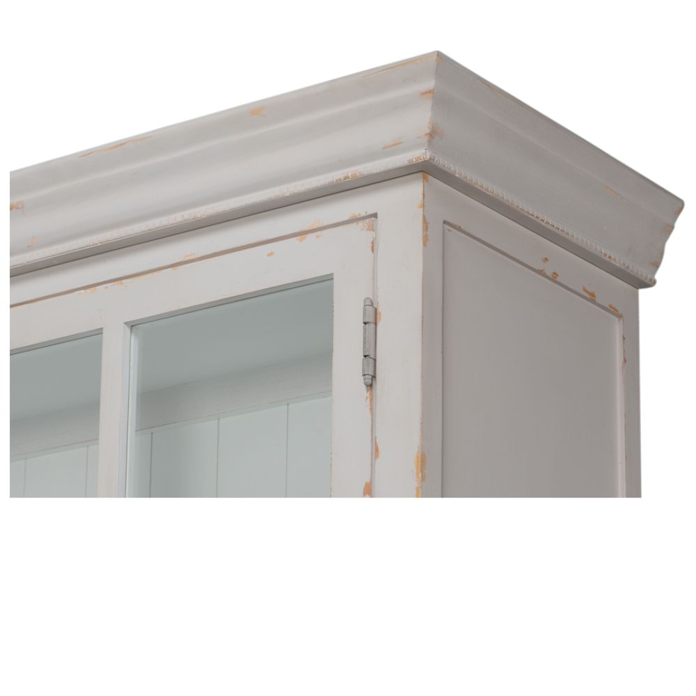 Soft Grey Harper Glass Display Cabinet