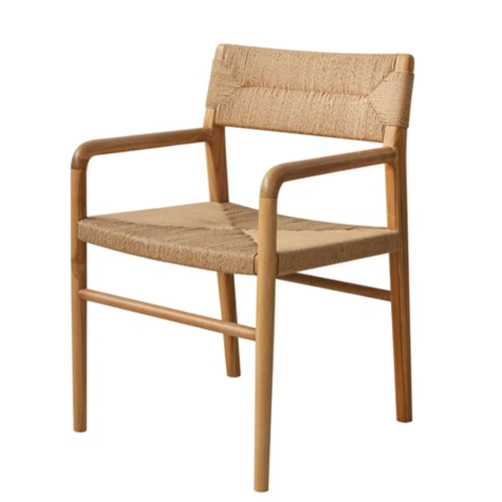Handwoven Natural Loom Dining Armchair