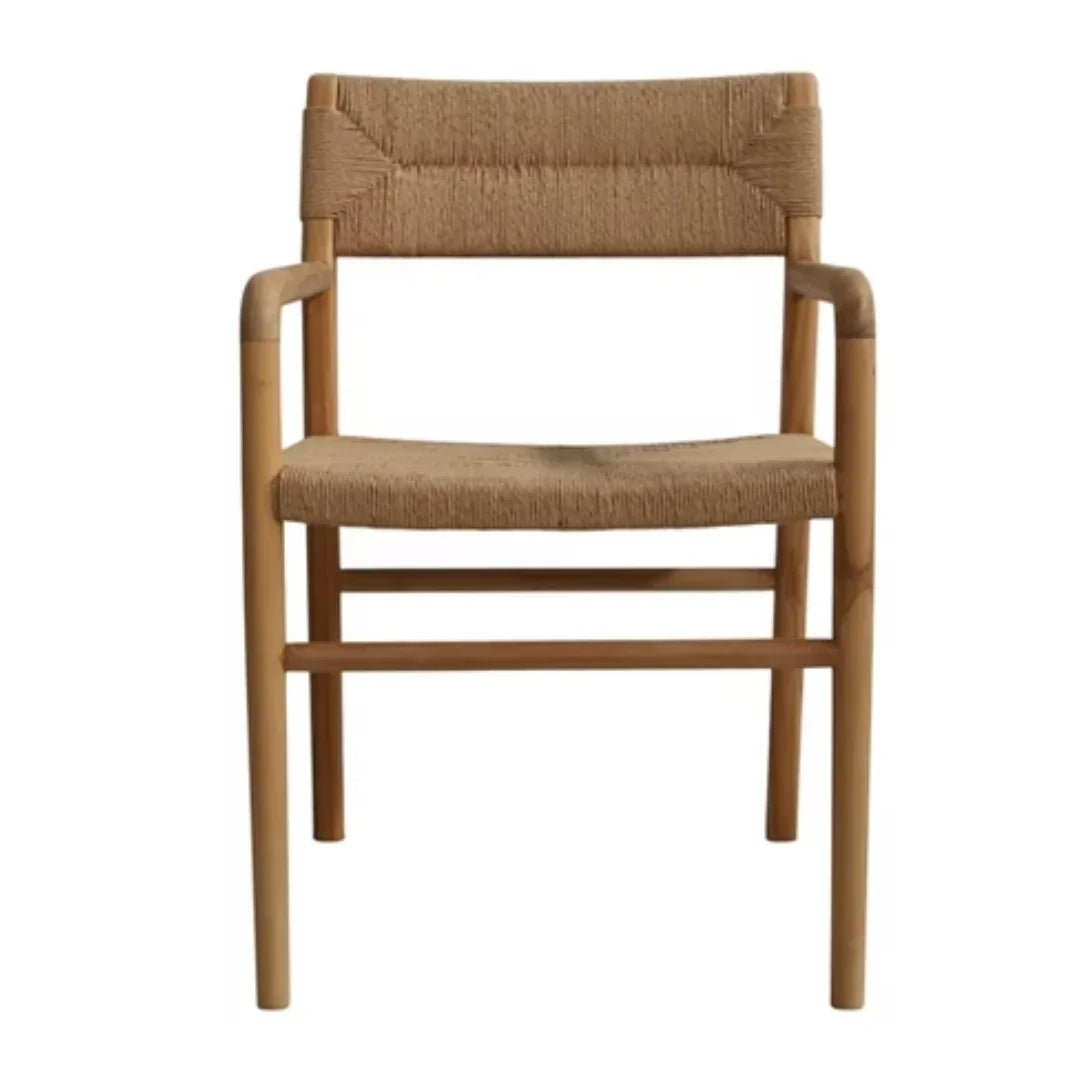 Handwoven Natural Loom Dining Armchair