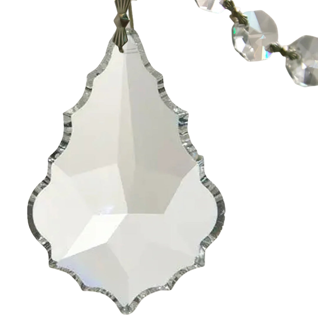 Sparkling Silver Crystal Chandelier