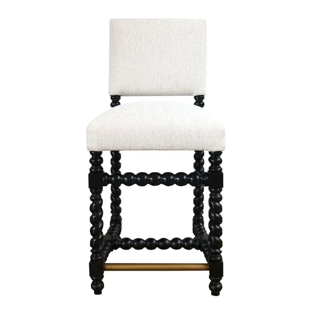 Spiral Leg Spanish Counter Stool