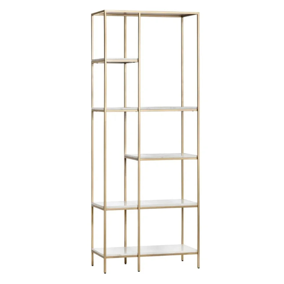 Stellar White Marble Etagere