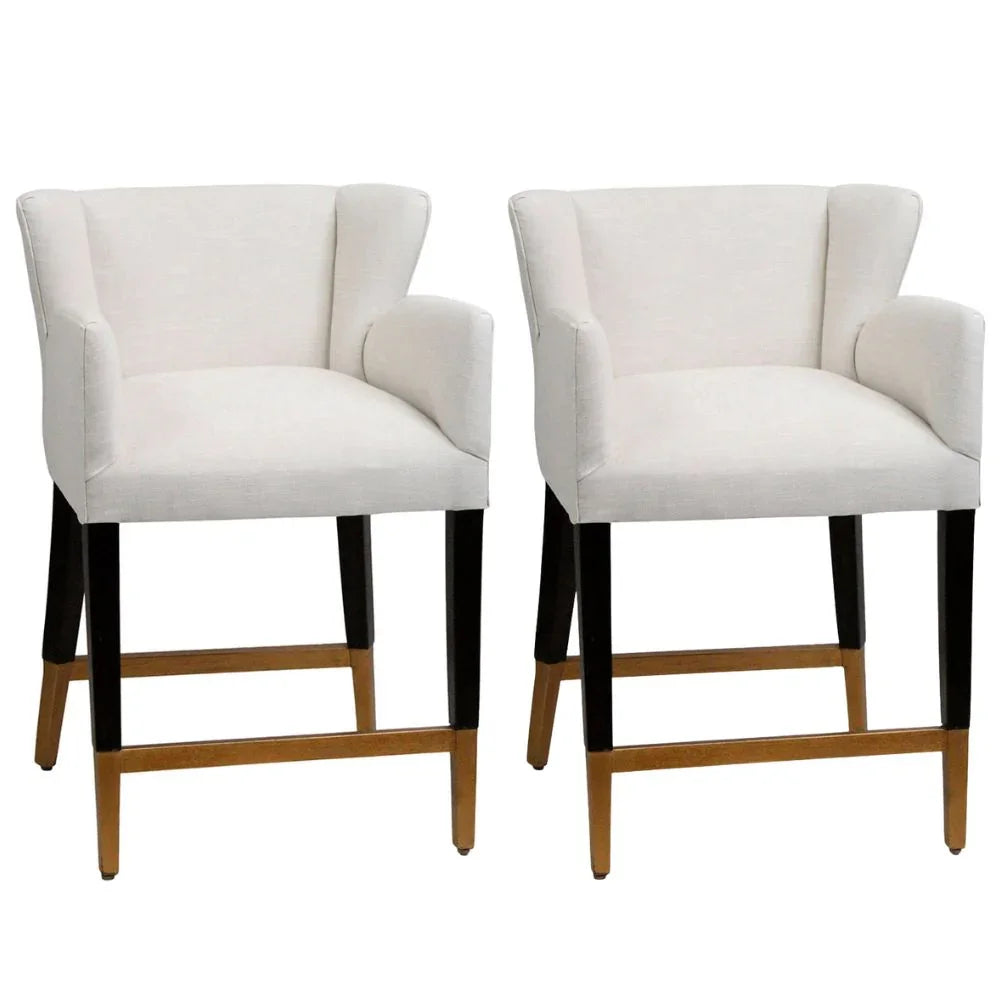 Stone Fabric Contemporary Counter Stool