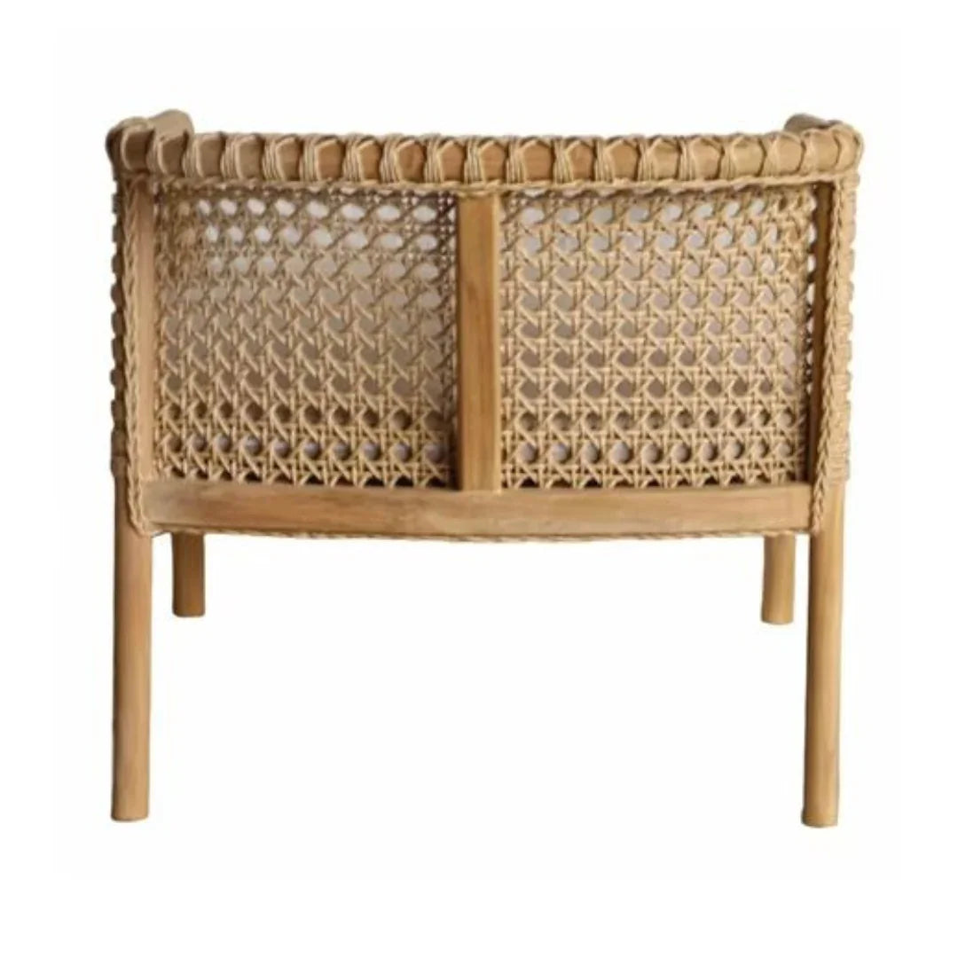 Teak Wood Occasional Accent Chair