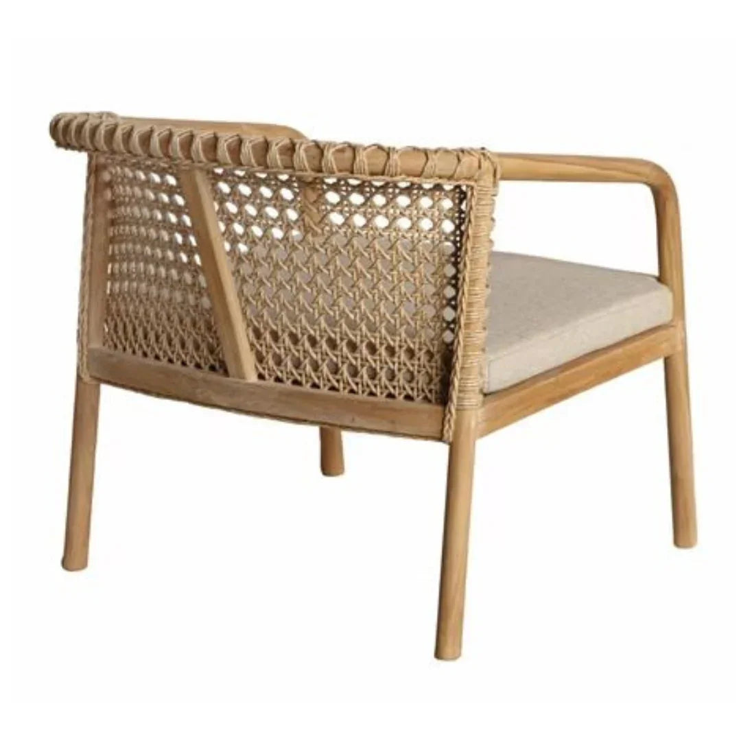 Teak Wood Occasional Accent Chair