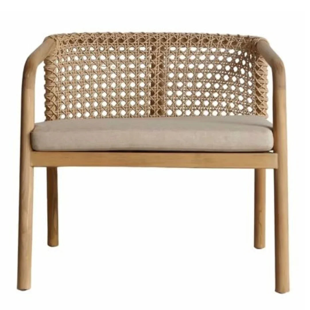 Teak Wood Occasional Accent Chair