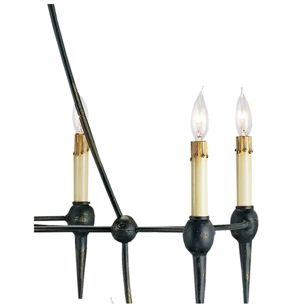Tiered Black Gothic Chandelier