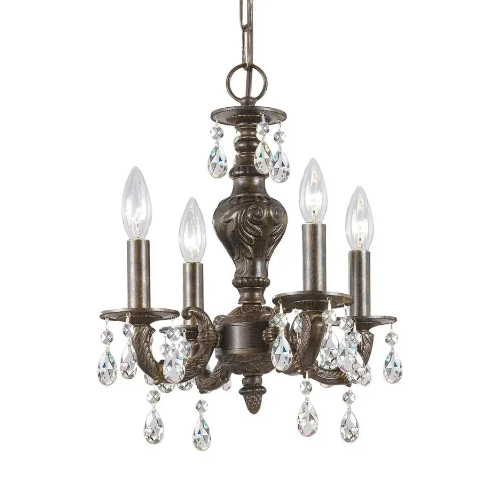 Timeless Bronze Mini Crystal Chandelier