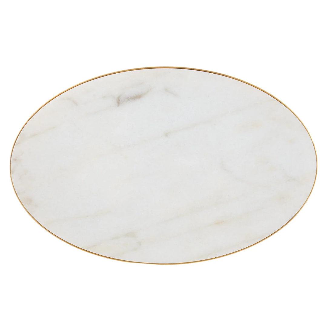 Golden Cantilever Accent Table