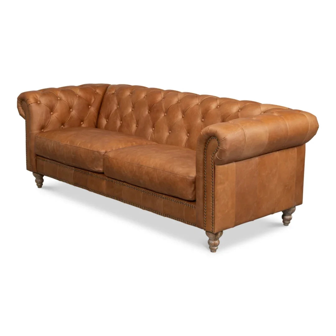 Top Grain Leather Classic Sofa
