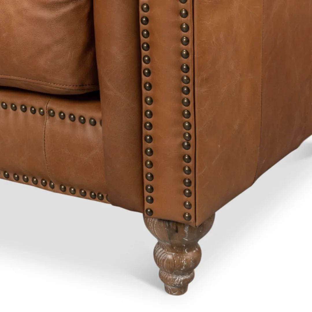 Top Grain Leather Classic Sofa