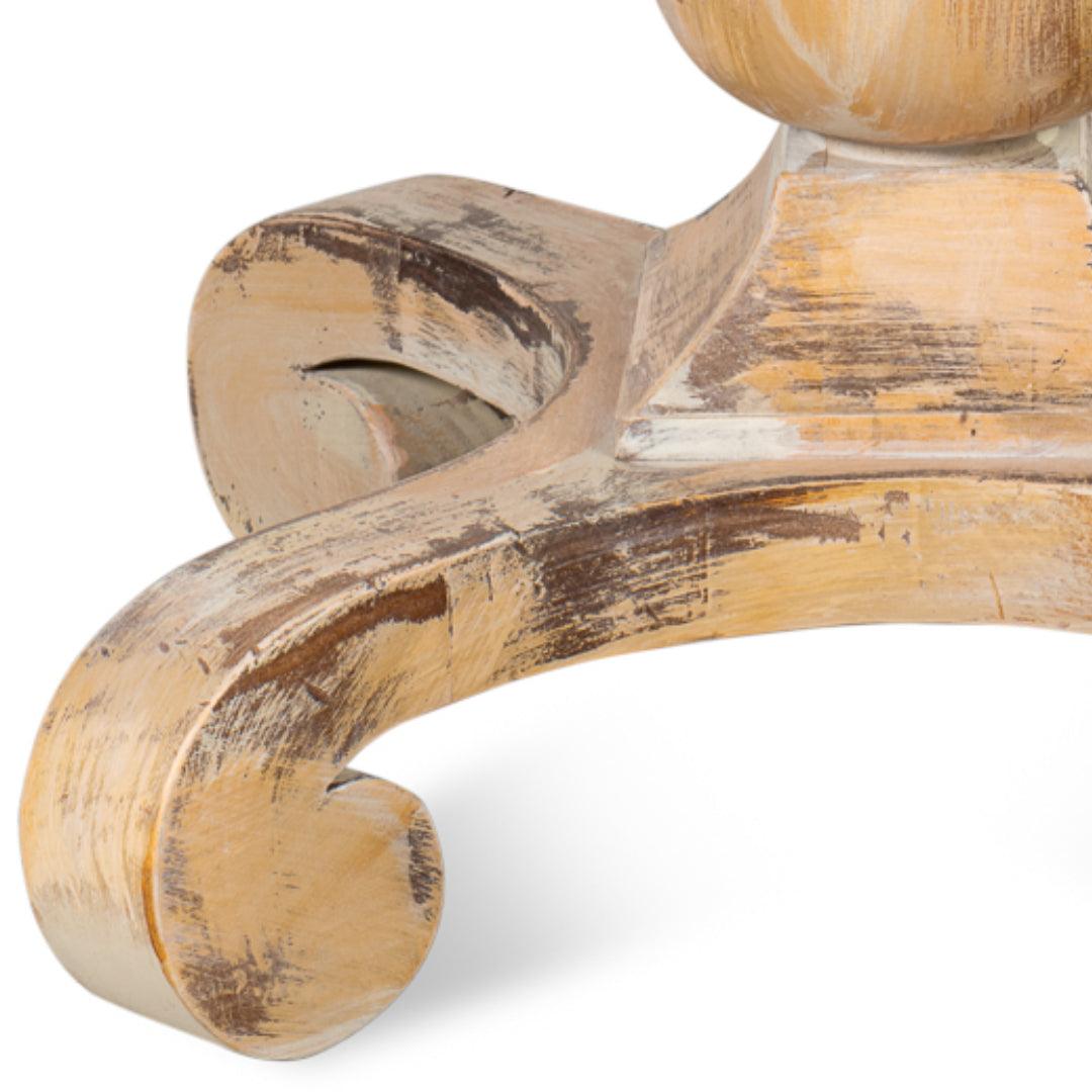 Top Travertine Round Bistro Table