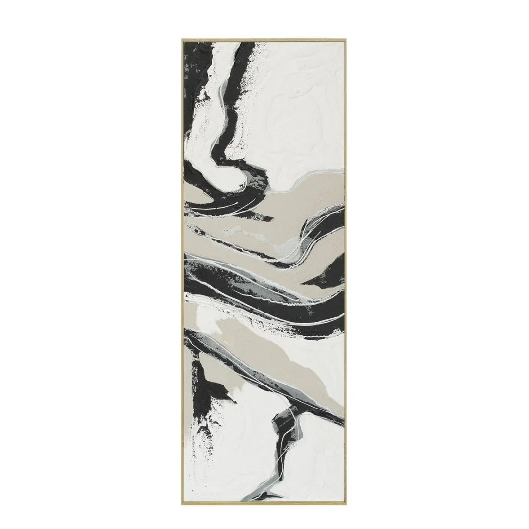 Tranquil Flow Hand Painted Wall Art