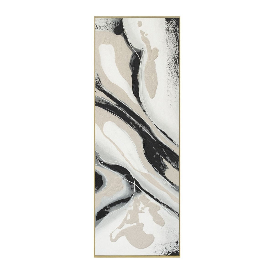 Tranquil Flow Hand Painted Wall Art