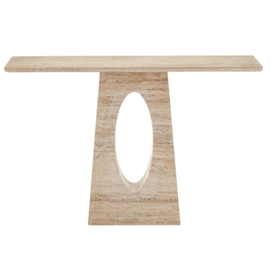 Natural Travertine Console Table