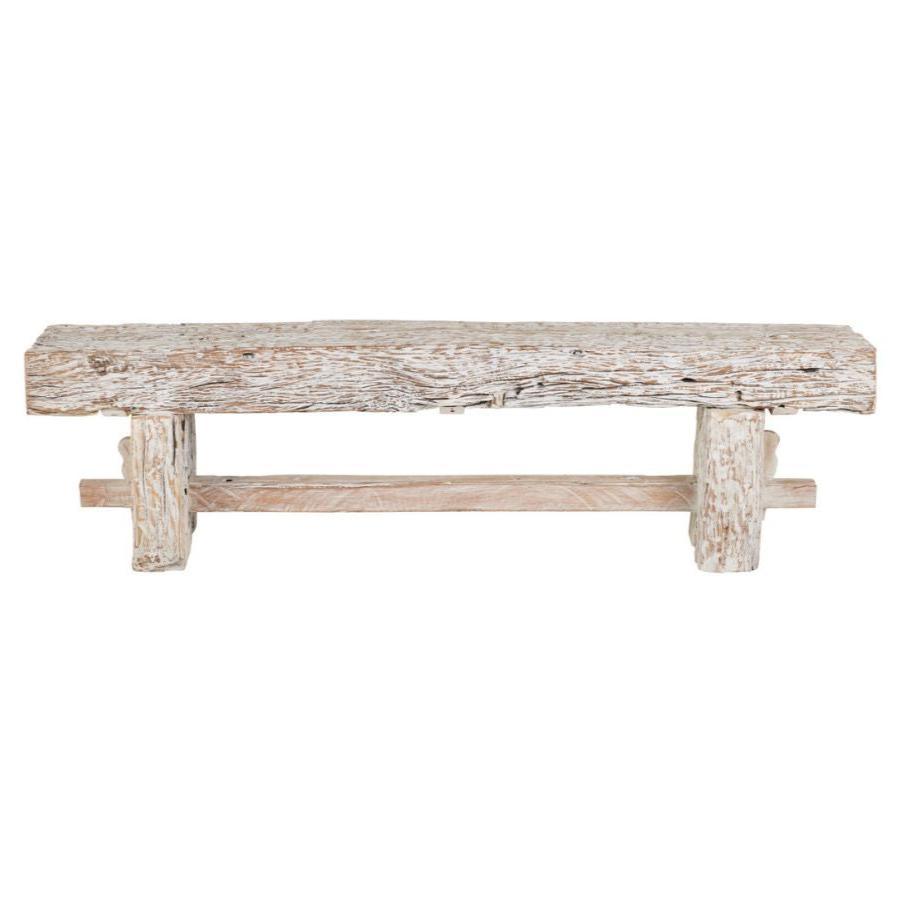 Aged Reclaimed Trestle Bench