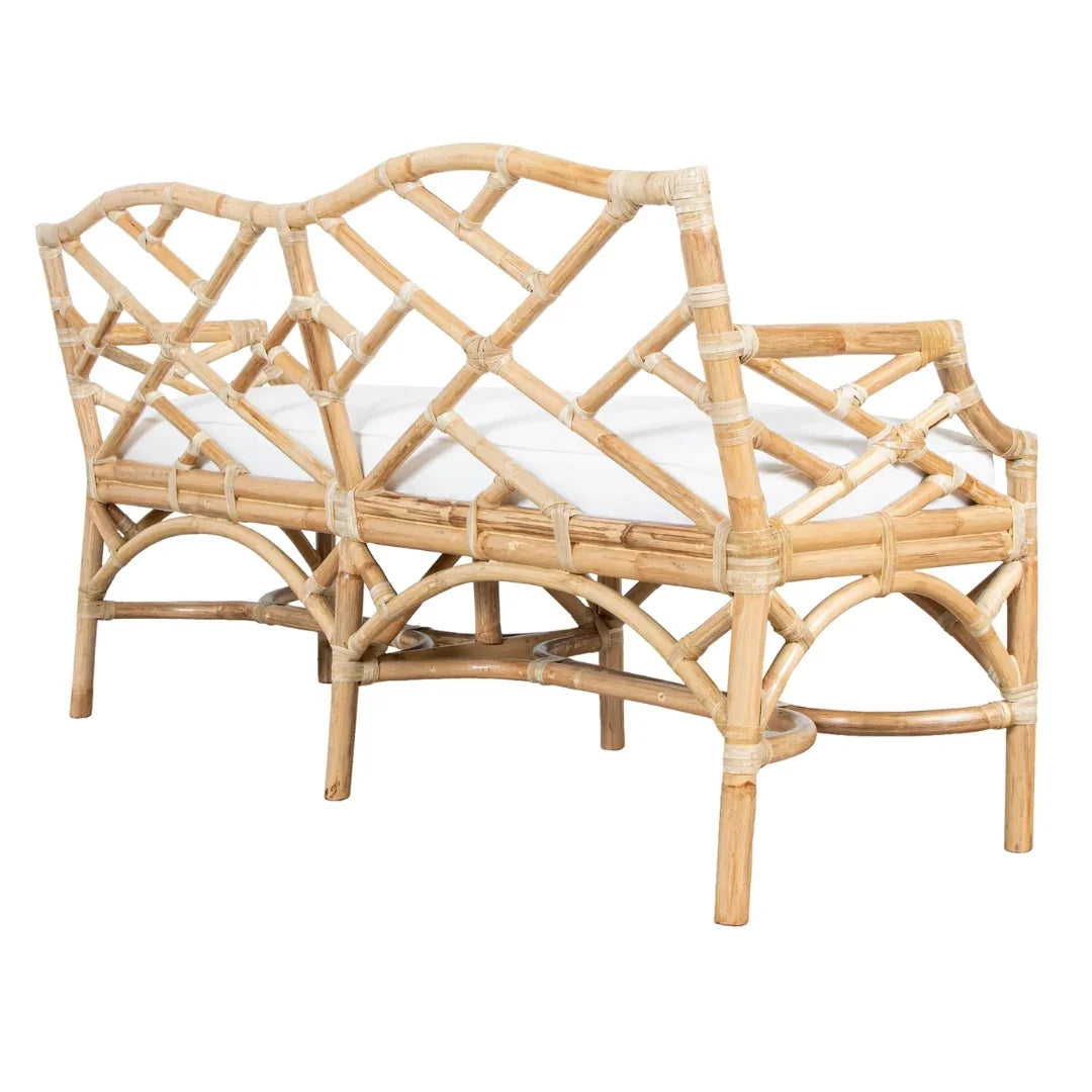 Tropical Breeze Rattan Seating Bench