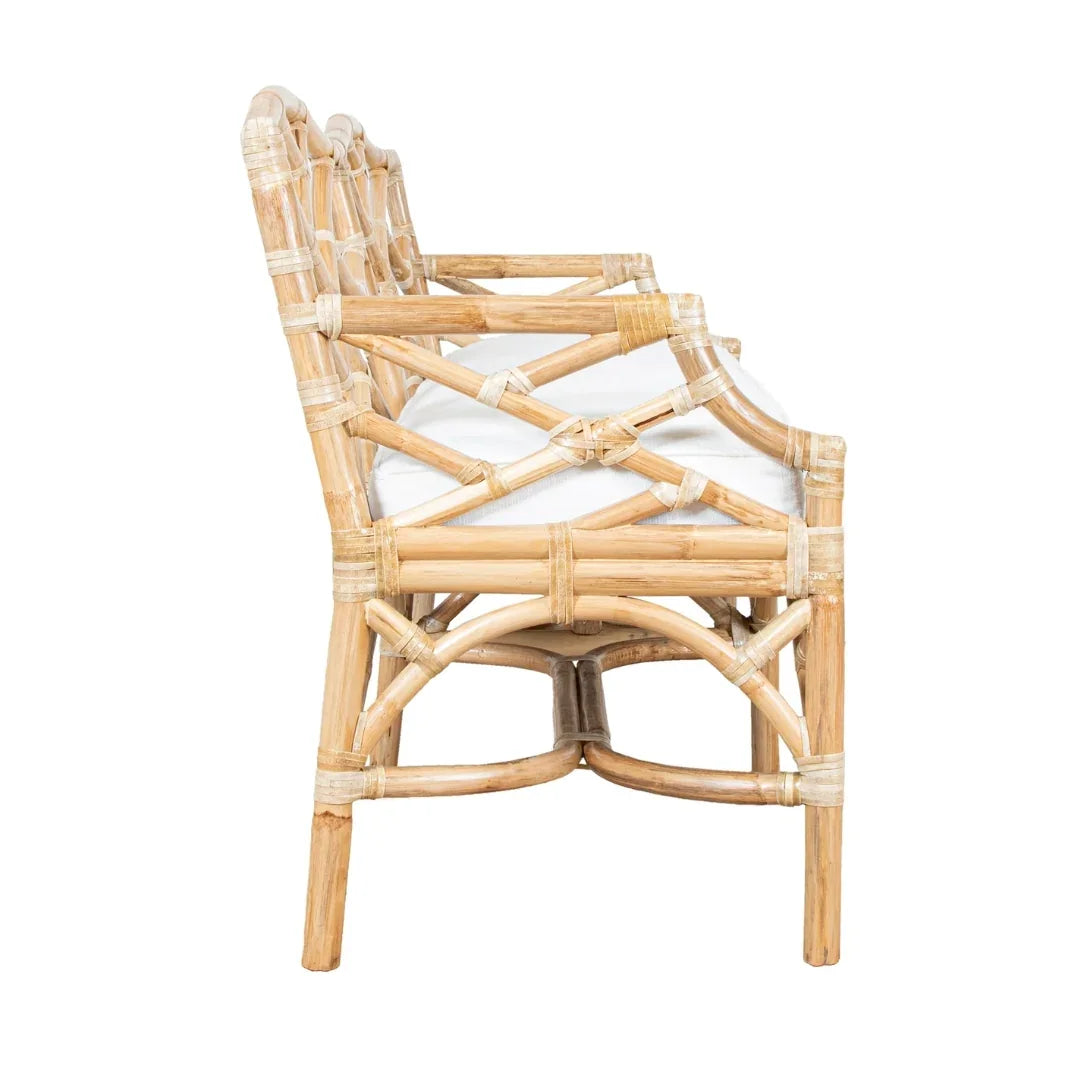 Tropical Breeze Rattan Seating Bench