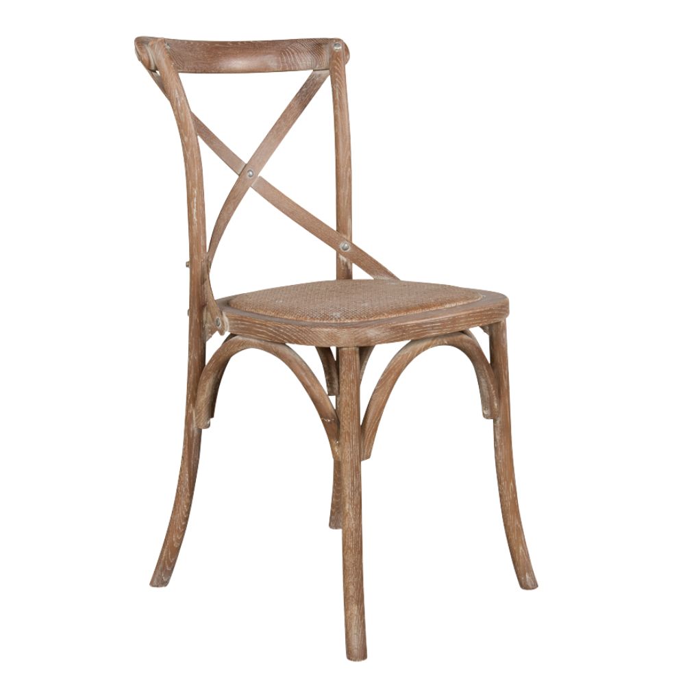 Tuileries Cross-Back Bistro Chairs - Set of 2