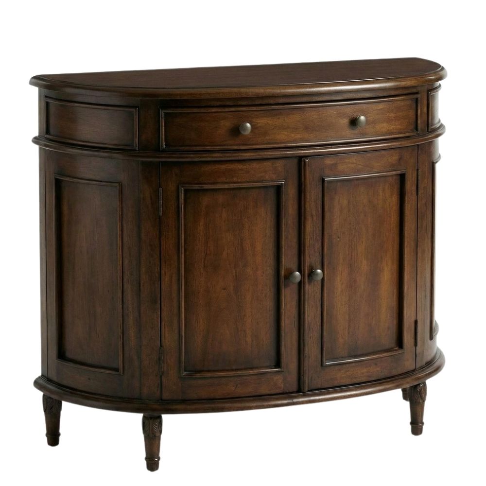White Tuscan Demilune Sideboard