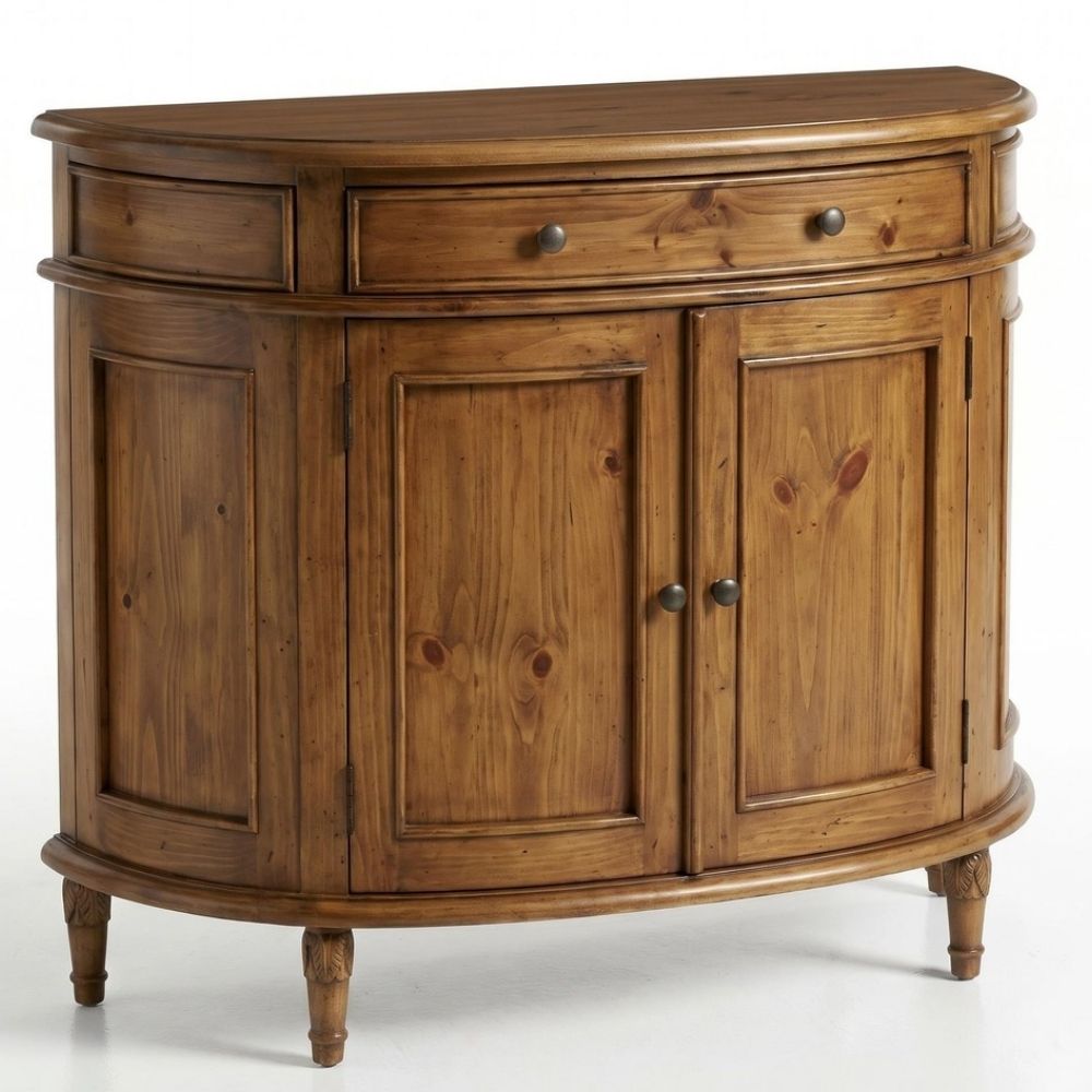 White Tuscan Demilune Sideboard