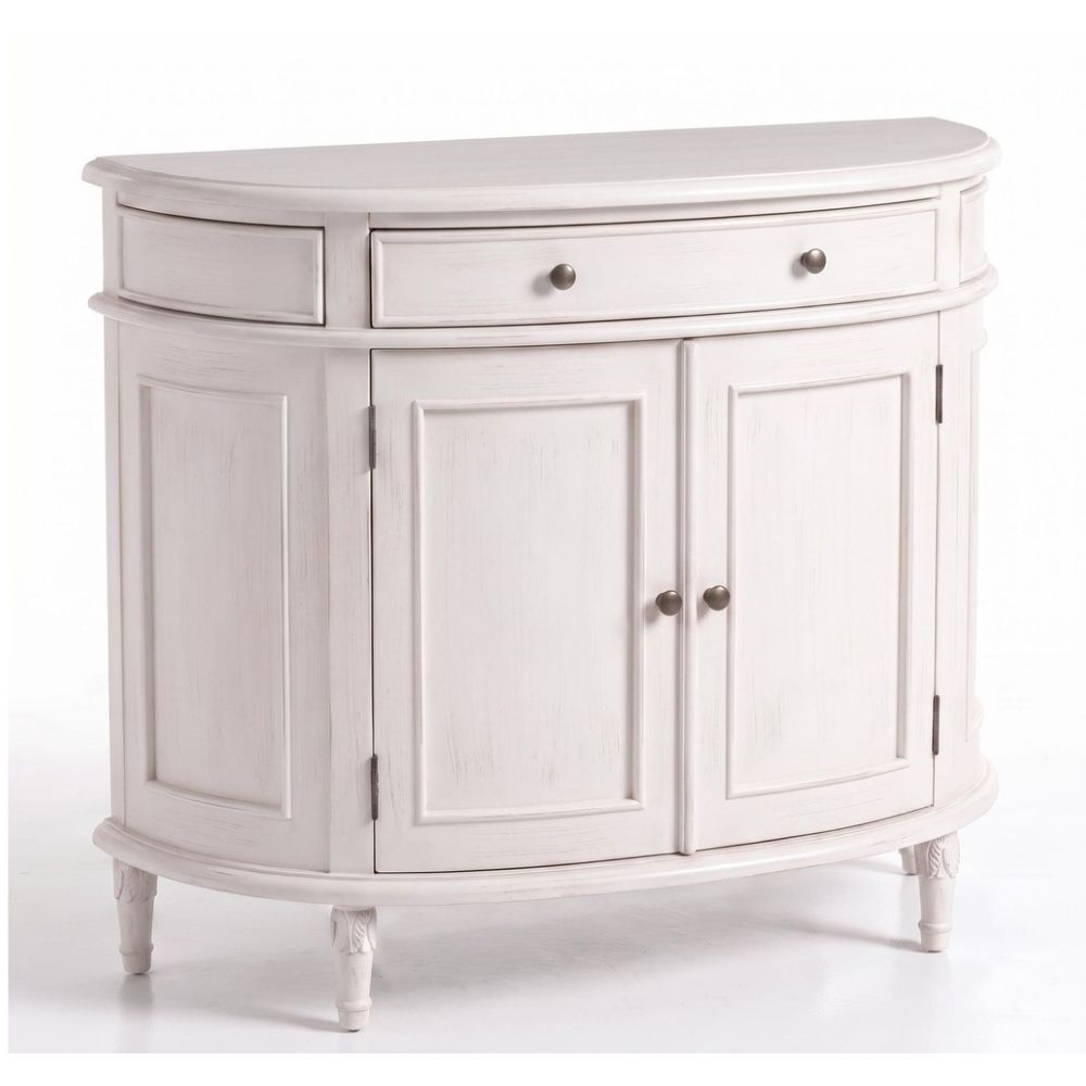 White Tuscan Demilune Sideboard