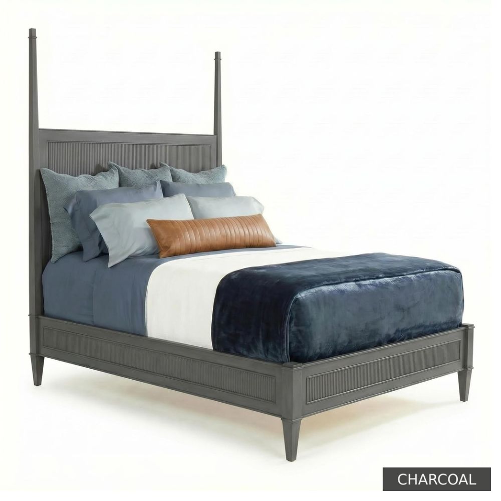 Two Poster Reeded Platform Bed