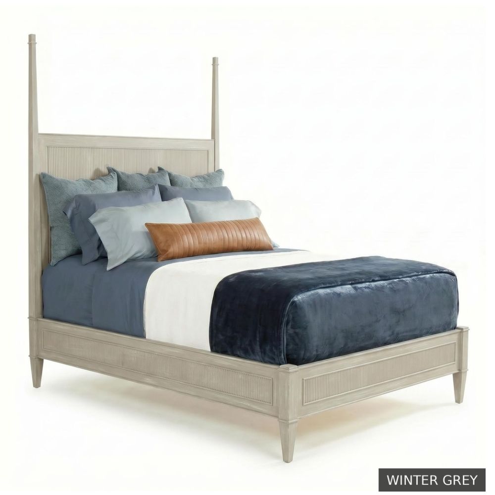 Two Poster Reeded Platform Bed