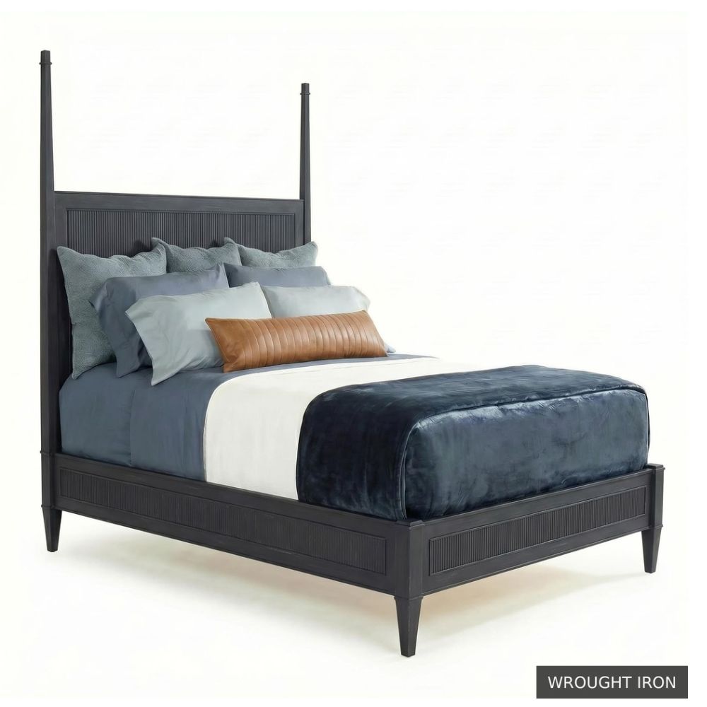 Two Poster Reeded Platform Bed