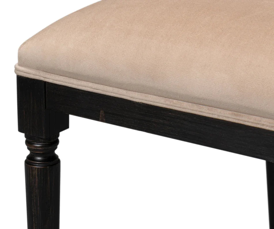 Black Cane Back Side Chairs - Set