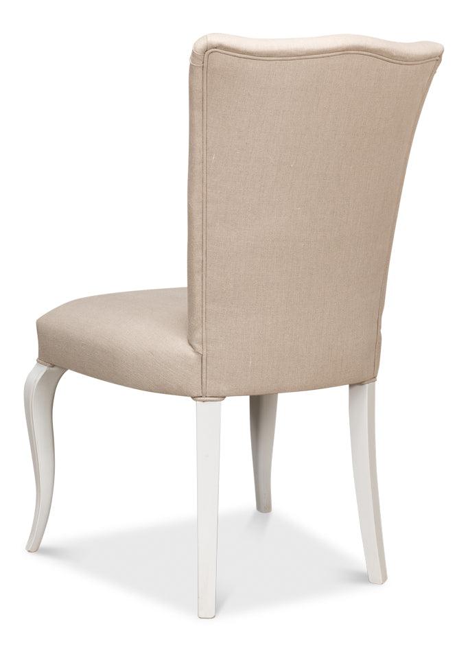Contemporary French White Dining Chair