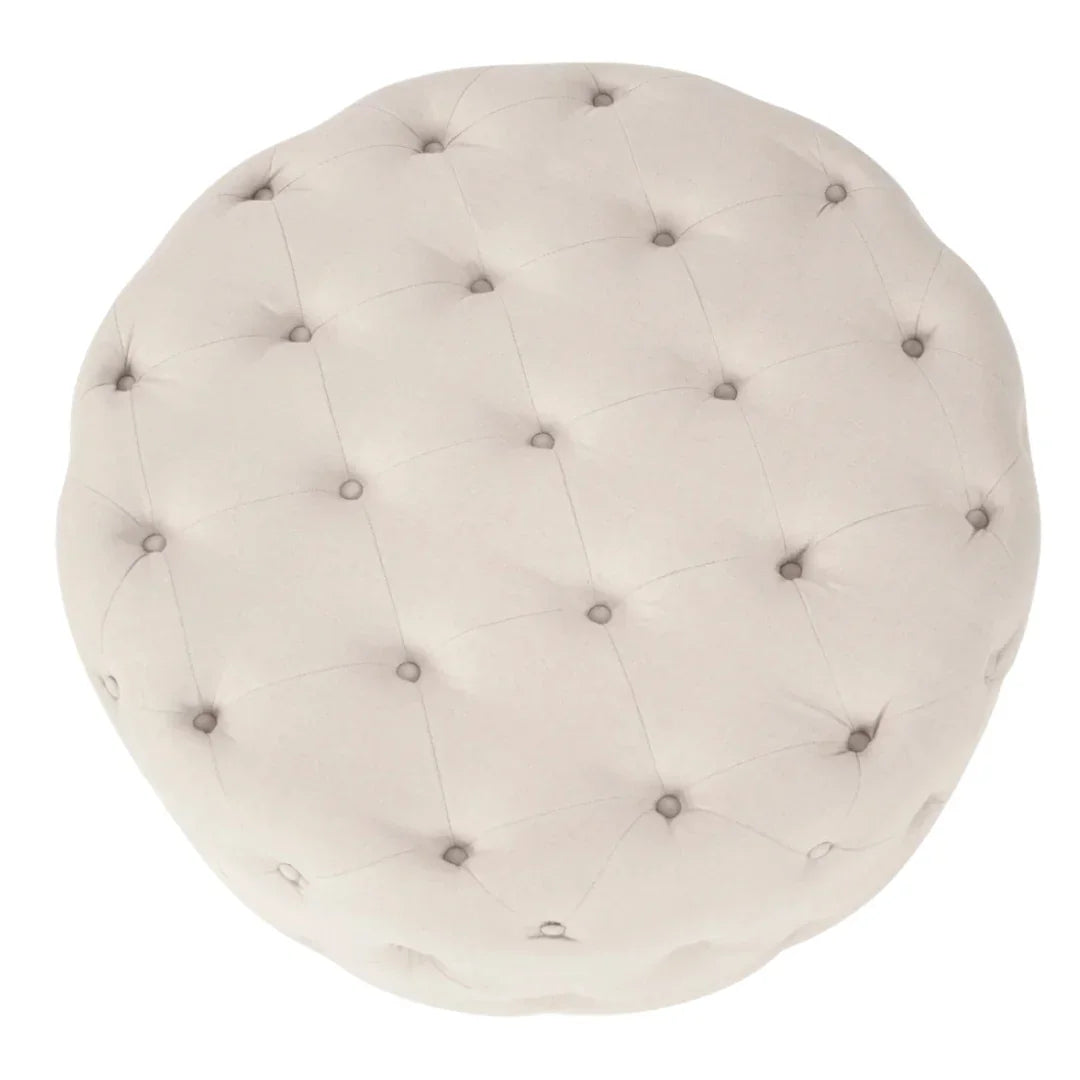 Tufted Round Lounge Ottoman