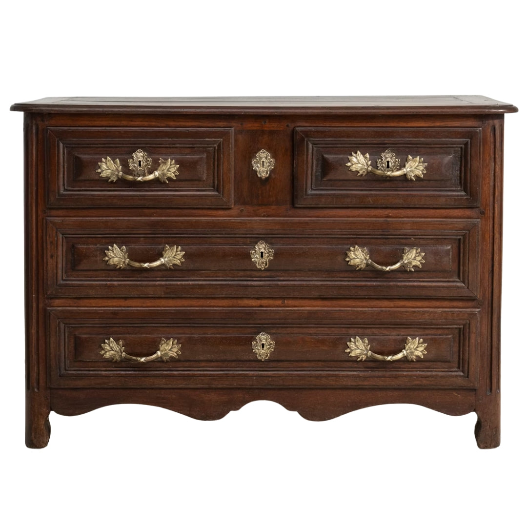 Versailles Heritage Oak Antique Chest, Circa 1800