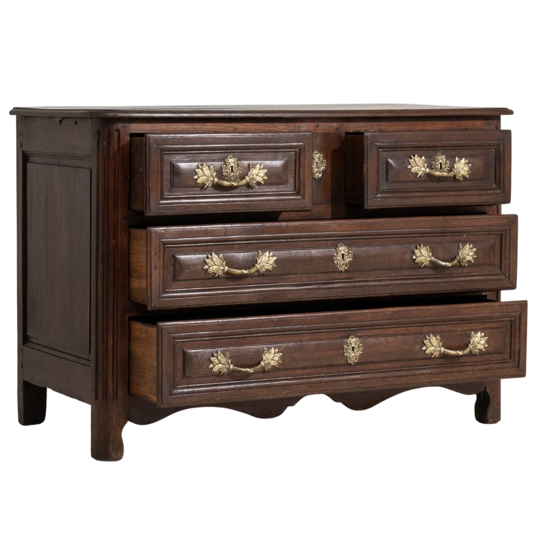 Versailles Heritage Oak Antique Chest, Circa 1800