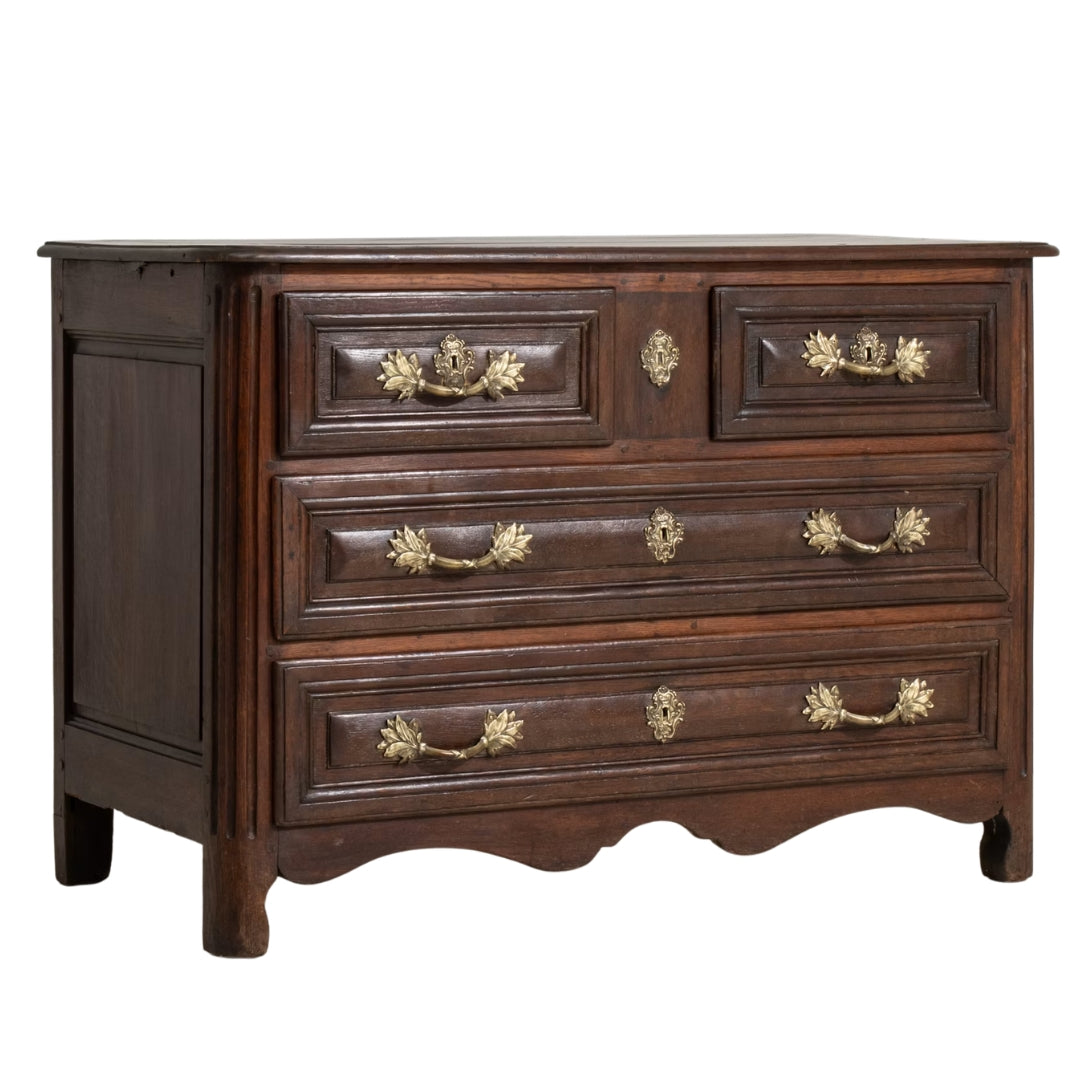 Versailles Heritage Oak Antique Chest, Circa 1800